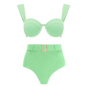 Arabella The Modern Bustier Bra size M and Belted Bikini Bottom Size L NWT